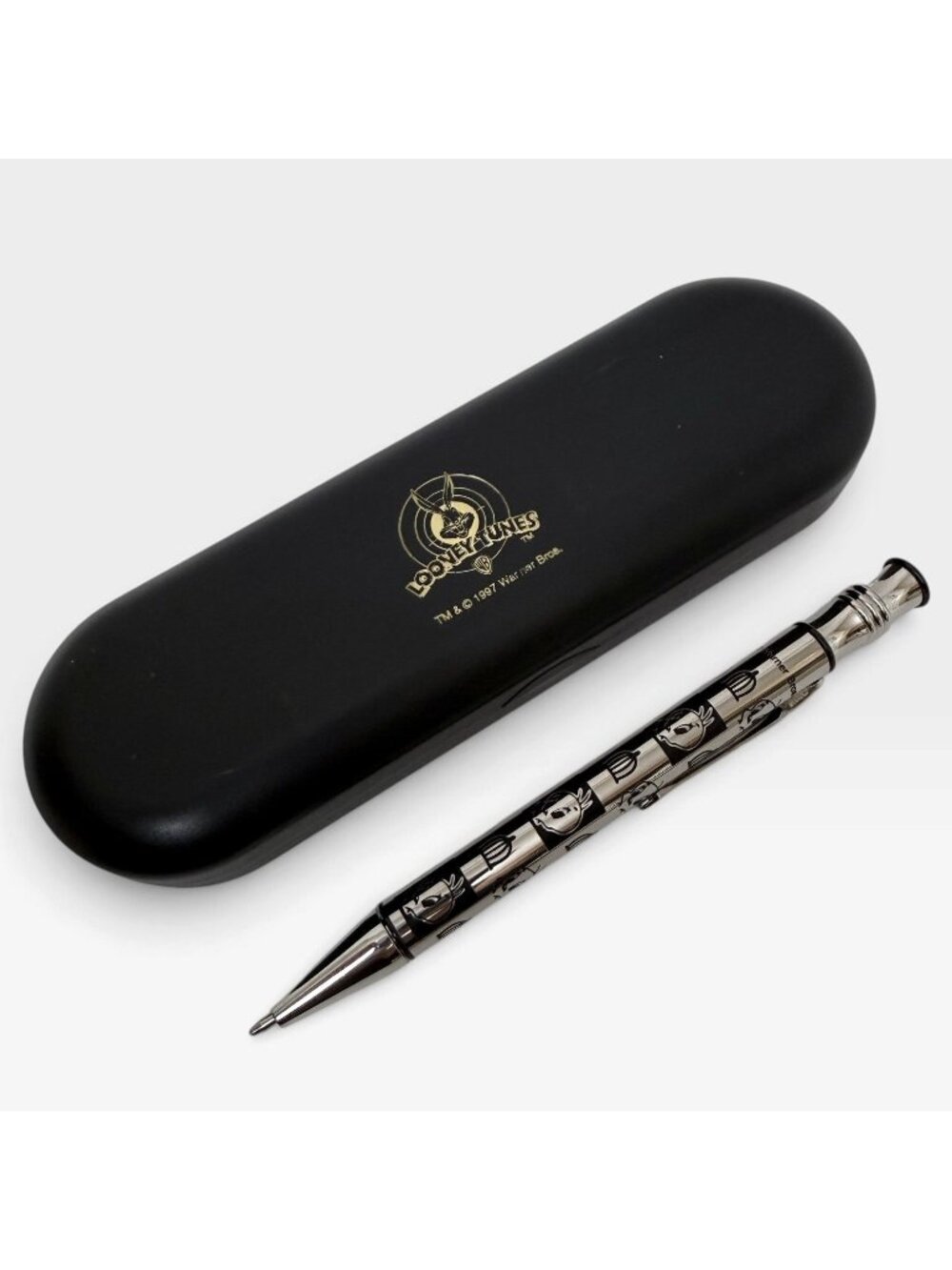 WARNER BROS Tweety Bird Pen Vintage 90s Silver Tone Pen with Box